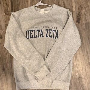grey DZ crewneck